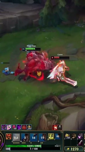 Lethality Gnar Vs Garen!🔪🩸#gnar #leagueoflegends #gnarclips #shorts