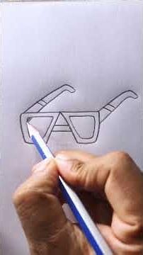How to Draw Sunglasses from Letter A | Easy Letter A Drawing Trick 😎✏️