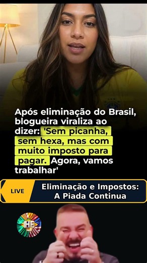 Brasil eliminado e os impostos continuam 😭 #viral #brasil #impostos