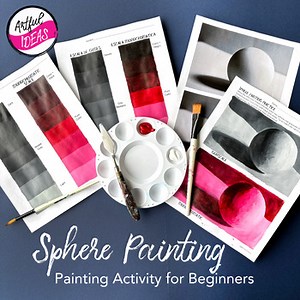 How to Paint a 3D Sphere: Beginner Acrylic Painting Lesson