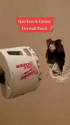The quickest, easiest & strongest drywall patch. This is my go to for holes under 4