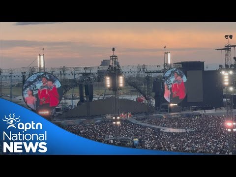 First Nation youth sing traditional welcome song at Coldplay concert in Toronto | APTN News