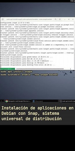 Instalación de aplicaciones en Debian GNU/Linux con Snap, sistema universal de distribución #debian