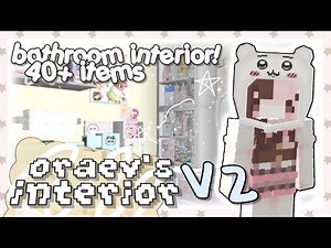 oraev's interior V2 (bathroom furniture, 40+ items) 𝜗ৎ -- mcbe/pe 1.21+