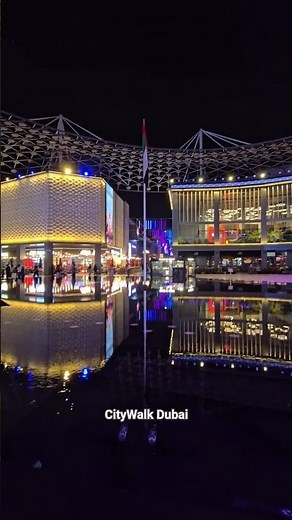 City Walk Dubai | Perfect Burj Khalifa View ✨ #shorts #dubai #travel