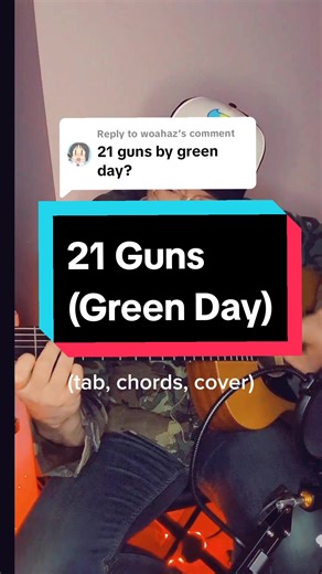 Easy Guitar Tutorial for 21 Guns by Green Day