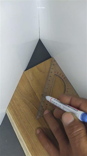 Precise way to measure wooden corners #woodworking #woodworker #carpentry #precisionwork #diy