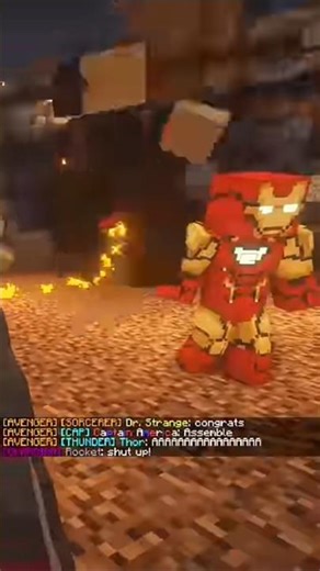Avengers Endgame Minecraft #minecraft #minecraftshorts #minecraftmemes #avengers #shorts #endgame