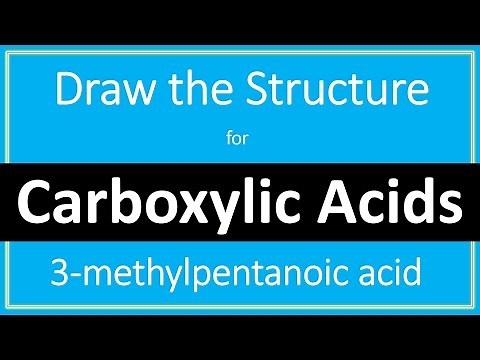 How to draw the structure for 3-methylpentanoic acid | Drawing Carboxylic Acids | Organic Chemistry