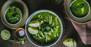 Cilantro Chicken Soup with Lime