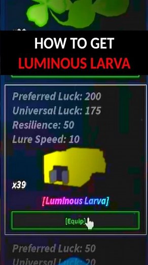 How To Get Luminous Larva In Fisch (ROBLOX)