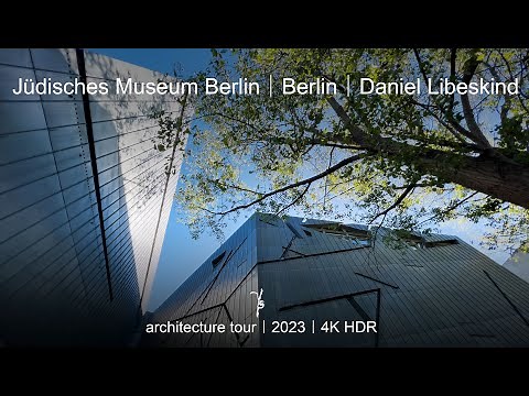 Jüdisches Museum | Berlin | Daniel Libeskind | Modern architecture tour - walking tour | 4K HDR
