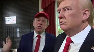Turn your sound on for impressionist Jon Culshaw at Madame Tussauds London - doing Donald J. Trump and Barack Obama Wendy Hurell reports | BBC London