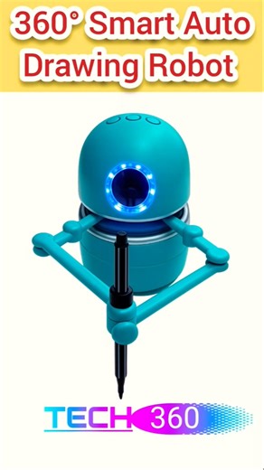 360° Smart Auto Drawing Robot | Precision Compass Machine for Perfect Circles#shorts #viral #tech