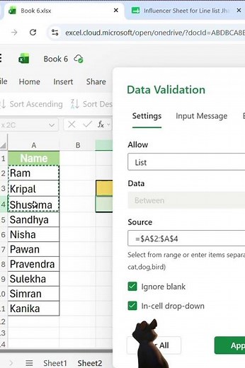 How to Create a Drop-Down List in Excel Using Data Validation