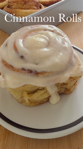 Soft Cinnamon Rolls With Cream Cheese Frosting #cinnamonrolls #baking #dessert #fyp #shortsfeed
