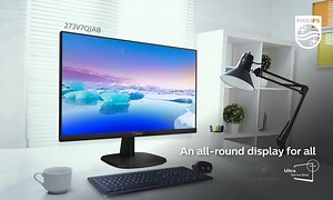 Take delight in the extra wide viewing angles of 178/178 degrees of IPS LED wide view technology to look at the screen from any angle without compromising on color accuracy and image quality. In addition, its UltraNarrow Border makes the screen even larger. Oh, such a joy to use even for long hours as eye wellbeing is top priority with its LowBlue Mode setting. Learn More: https://bit.ly/2IPNTTi | Philips Monitors
