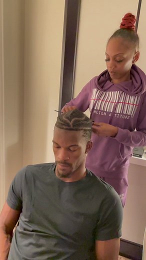 The transformation of braided Jimmy#braids #hairtransformation #fyp