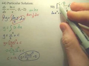5.2 Natural Logarithmic Integration Practice B2 - Calculus