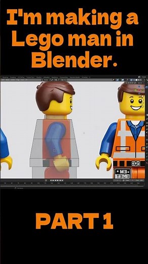 Modeling a LEGO Minifigure in Blender