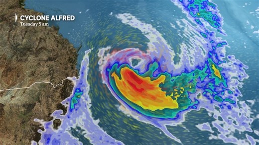 cyclone alfred animation