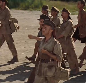 The tune whistled by the POWs as the enter the camp is the first strain of "Colonel Bogey March," first composed in 1914. As the story goes, the whistling was unplanned for the film, but during filming, Director David Lean was upset that the extras who played the prisoners could not march in time, and ordered someone to whistle a march to keep time to. An extra named George Siegatz started whistling "Colonel Bogey," and a hit was born. THE BRIDGE ON THE RIVER KWAI ('57) makes its FMC debut Satur