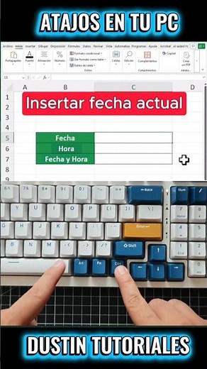 Como insertar Fecha y Hora en una tabla fácilmente. #computador #informatica #excel