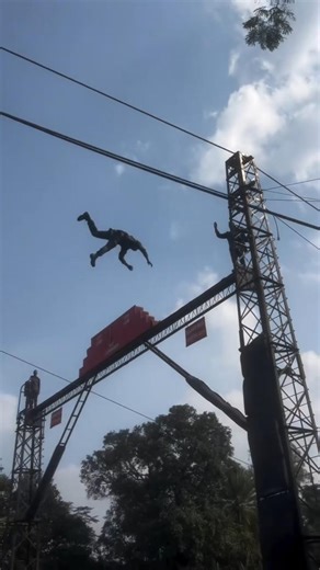 Para commando water jump training #indianarmy #faujilyfstyle