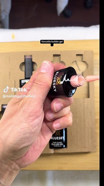 Creative Short Natural Nail Designs with Builder Gel