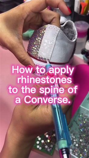 How to Decorate Sneakers with Bling and Glitter
