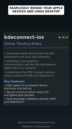 GitHub Trending Repositories: KDE/kdeconnect-ios 🇬🇧