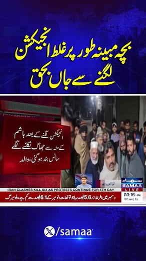 Tragic Death of 6-Year-Old Boy in Lahore Due to Injection