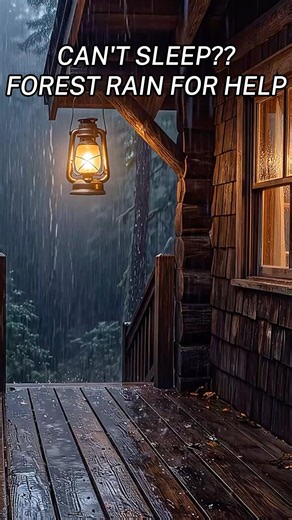 Autumn Rain Ambience 🍂 Cozy Porch Rain for Sleep
