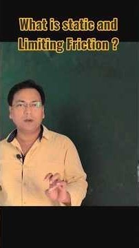 what is static and Limiting Friction? #Laws of motion #physics #educational