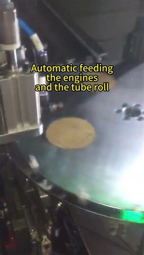 Dual track dip tube fitting machine