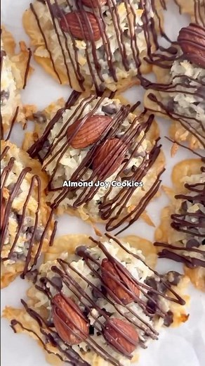 Almond Joy Cookies aka your new 4-ingredient obsession✨ #cookies #baking #foodies #dessert