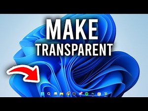 How To Make Taskbar Transparent In Windows 11 or 10 - Step By Step