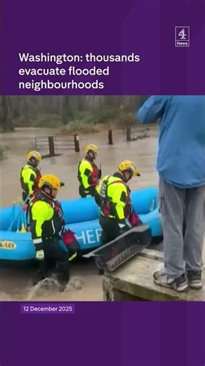 Washington: thousands evacuate flooded neighbourhoods