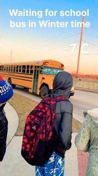 School bus Wait : Winters in America