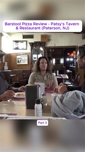 Part 3 Barstool Pizza Review - Patsy's Tavern & Restaurant (Paterson, NJ) #fyp #foryoupage #onebite #pizzareview #daveportnoy