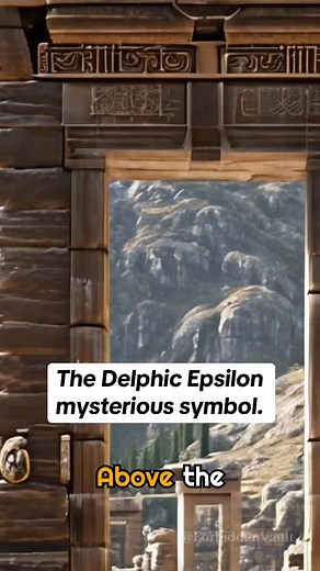 A single carved letter said to hold the structure of the universe. #ForbiddenVault #Delphi #GreekMystery #AncientSymbols #mystery | ForbiddenVault