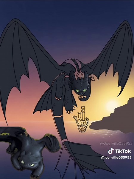 How to Draw Toothless and Hiccup from HTTYD