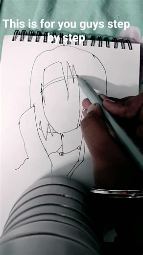 how to draw itachi step by step