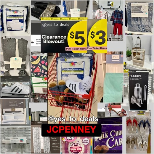 💎 Yes To Deals 💎 on Instagram: "JCPenney Clearance Blowout! 🛍️🔥 Pink tags for $3 & $5 across shoes, home, bedding, kitchen & clothing. 📲 Scan with the JCPenney app 📶 Connect to JCPenney Wi-Fi for accurate pricing 🔵 Scan blue tags — some ring up $3 or $5 📅 Clearance through January 25th ⚠️ YMMV | Prices vary by store #jcpenneyclearance #clearancefinds #dealhunter #budgetdeals #yes_to_deals"
