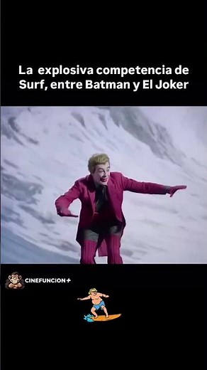 Explosiva competencia de Surf entre Batman y El Joker