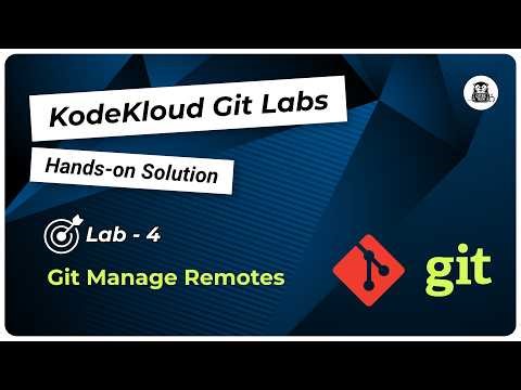 Git Manage Remotes