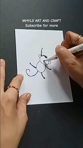 How to draw a howling monkey #drawing #art #shorts #viral #trending