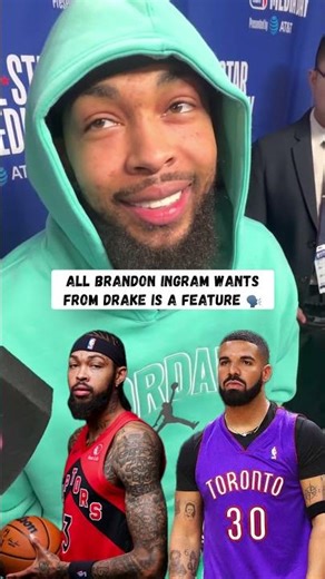 When are we gonna see a Drake x Brandon Ingram link? 🤔🤝 #drake #brandoningram #torontoraptors