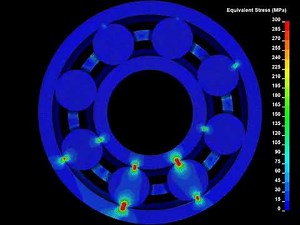 Ball bearing simulation using Ansys LS-Dyna