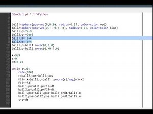 Interacting electric charges in glowscript